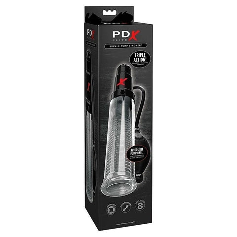 PDX Elite Suck-N-Pump Vibrating Male Stroker