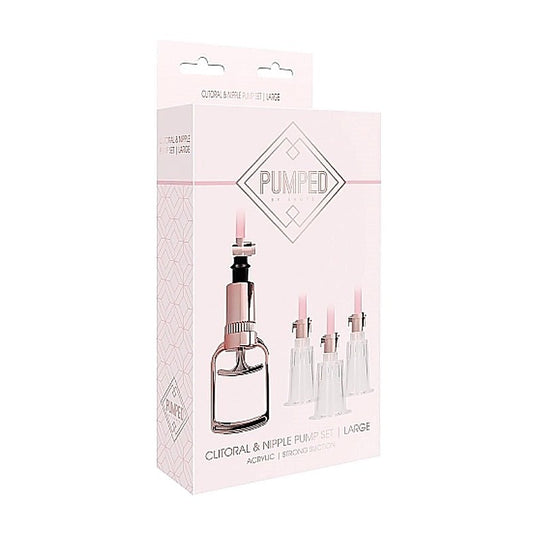 Clitoral and Nipple Pump Set Large by Shots Toys
