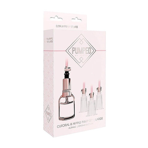 Clitoral and Nipple Pump Set Large by Shots Toys
