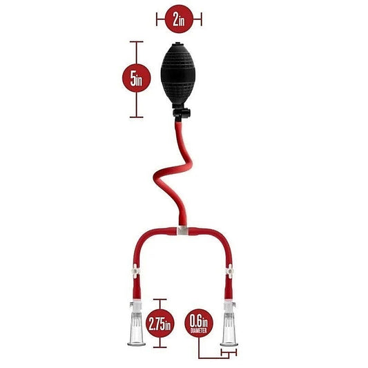 Temptasia Nipple Squeeze Pump System by Blush Novelties