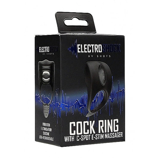 Electroshock Vibrating Cock Ring by Shots Toys