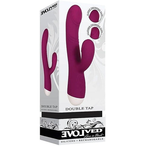 Double Tap Silicone Vibrator by Evolved