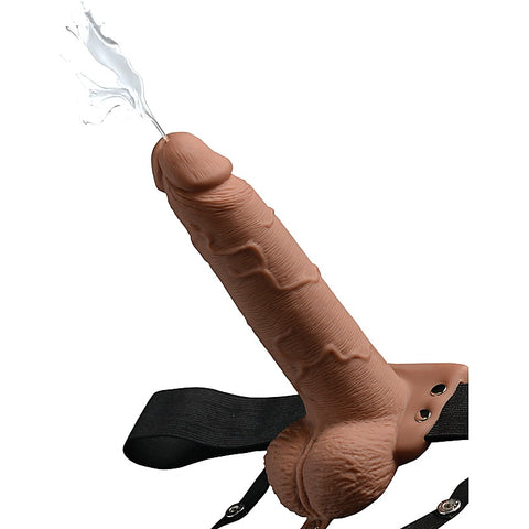 Hollow Squirting Strap-On with Balls by Pipedream Products