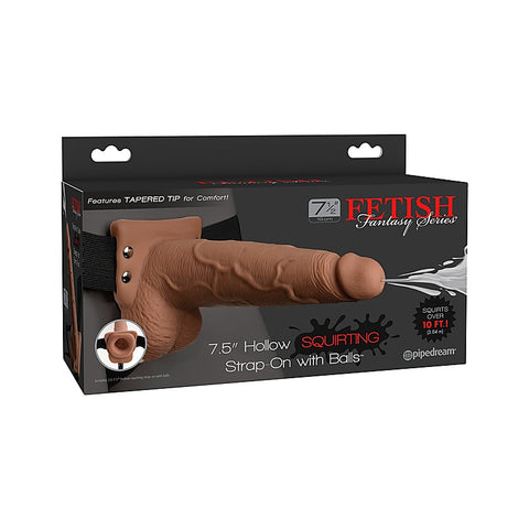 Hollow Squirting Strap-On with Balls by Pipedream Products