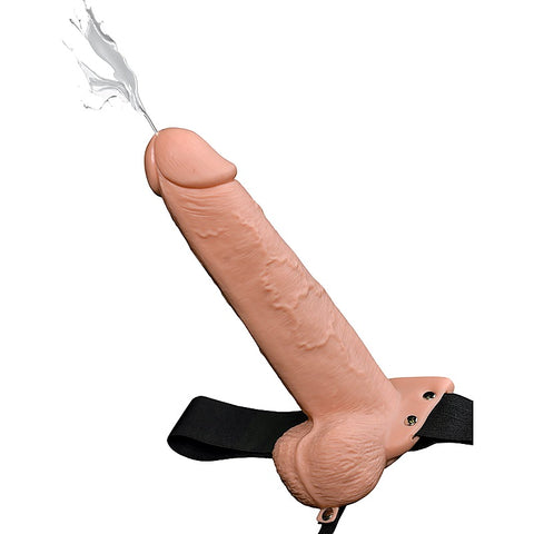 Fetish Fantasy 9 Inch Hollow Squirting Strap-On