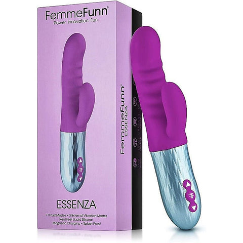 Essenza Thrusting Rabbit Vibrator by FemmeFunn