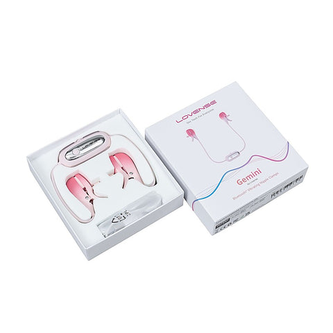 Gemini App Controlled Vibrating Nipple Clamps by Lovense