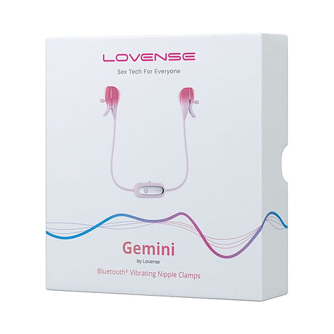 Gemini App Controlled Vibrating Nipple Clamps by Lovense