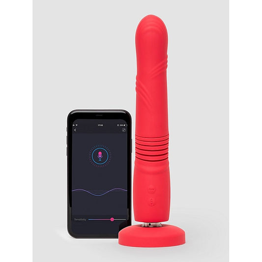 Gravity App Control Vibrating And Thrusting Dildo By Lovense