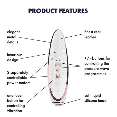 Prêt-à-Porter Luxury Silicone Clitoral Massager by Satisfyer