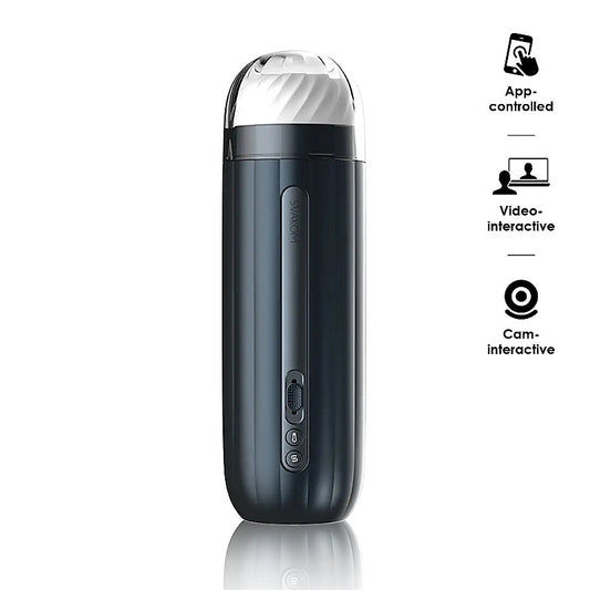Hannes Neo Interactive Throbbing Mens Masturbator by Svakom