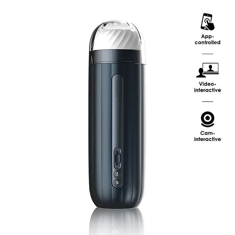 Hannes Neo Interactive Throbbing Mens Masturbator by Svakom