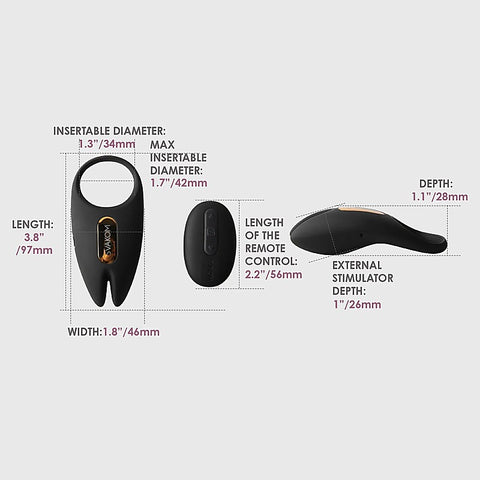 Winni 2 App Controlled Vibrating Male Cock Ring by Svakom