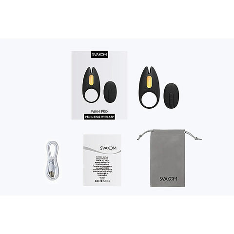 Winni 2 App Controlled Vibrating Male Cock Ring by Svakom