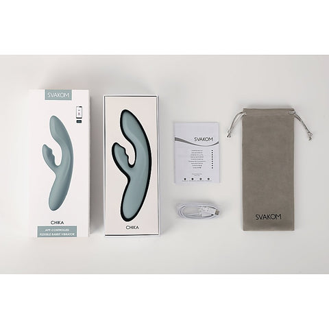 Chika App Controlled Interactive Rabbit Vibrator by Svakom