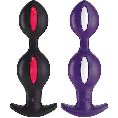 B Balls Purple/White by Fun Factory