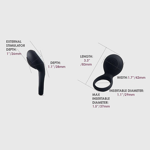 Tyler Vibrating Cock Ring by Svakom