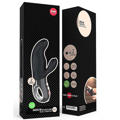 Miss Bi Black Line Rabbit Vibrator by Fun Factory