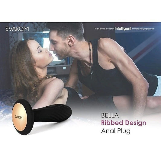 Bella Ribbed Design Silicone Anal Plug by Svakom