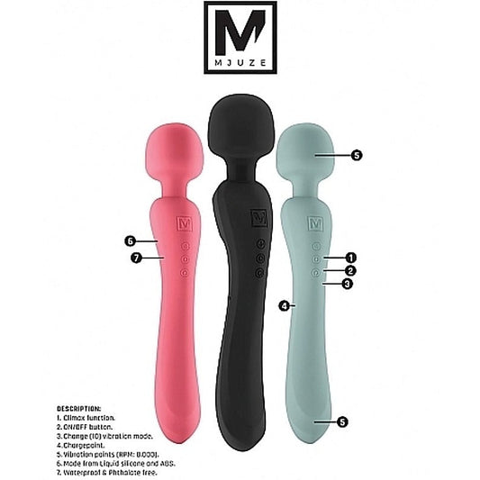 Flowing Vibrating Silicone Massager by Shots Toys