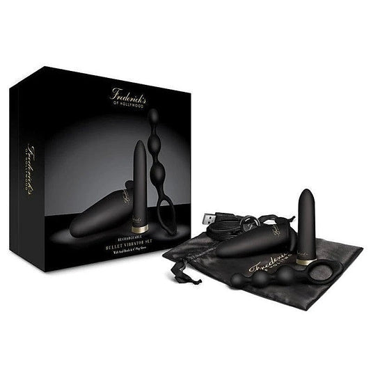 Rechargeable Bullet Vibrator Set by Fredericks of Hollywood