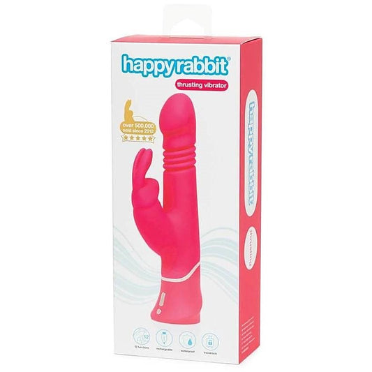 Happy Rabbit Rechargeable Realistic Thrusting Vibrator