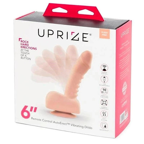Uprize Remote Control AutoErect 6 Inch Vibrating Dildo