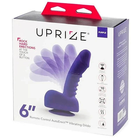 Uprize Remote Control AutoErect 6 Inch Vibrating Dildo