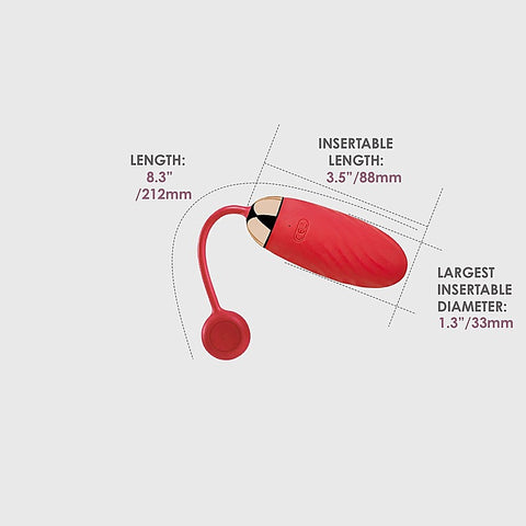 Ella App Controlled Vibrating Love Eggs by Svakom