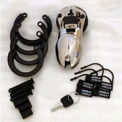 CB-6000 Chastity Cock Cage Kit Chrome by A L Enterprises