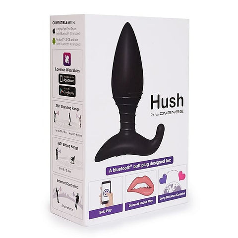 Hush Bluetooth Compatible Vibrating Anal Plug by Lovense