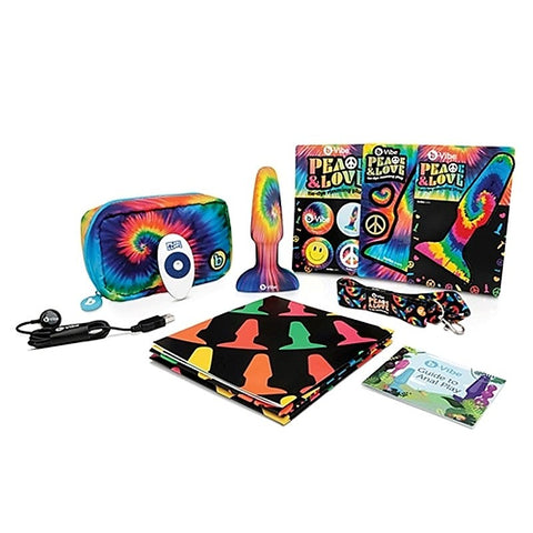 Peace and Love Tie-Dye Rimming Plug by B-Vibe