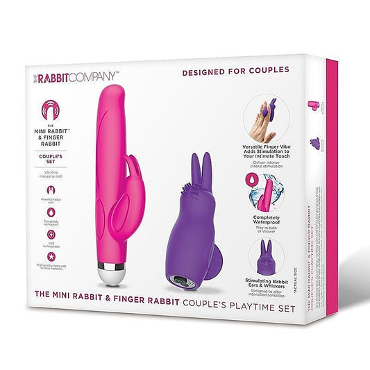 Mini Rabbit and Finger Rabbit Couples Playtime Set