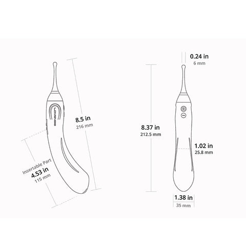 Hyphy Bluetooth Dual End G Spot Vibrator by Lovense