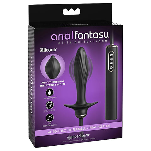 Anal Fantasy Auto Throb Inflatable Vibrating Butt Plug