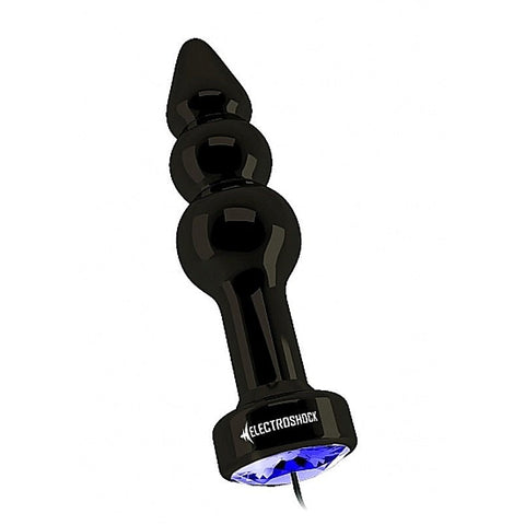 Electroshock Ribbed Butt Plug by Shots Toys