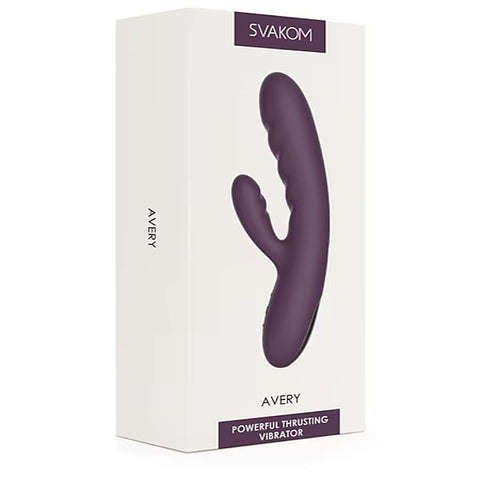 Avery Deep Thrusting Rabbit Vibrator by Svakom