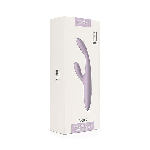 Cici+ 2 App-Controlled Slim Rabbit Vibrator by Svakom