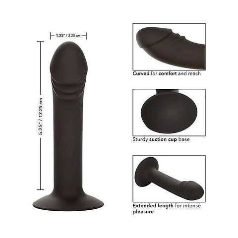 Silicone Curved Anal Dildo With Suction Cup