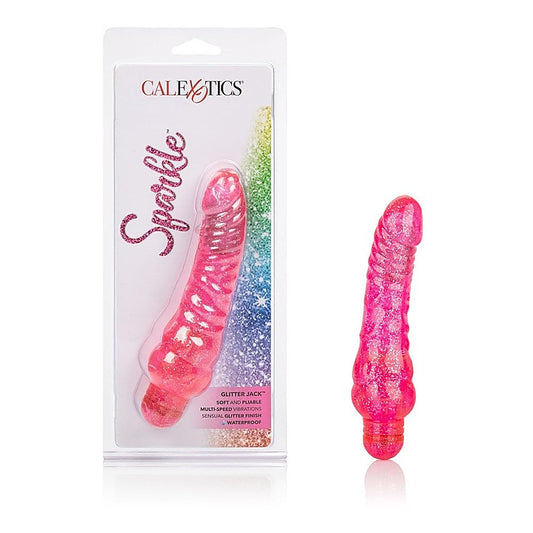 Sparkle Glitter Jack Vibrating Dildo by California Exotics