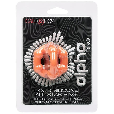 Alpha Liquid Silicone All Star Scrotum Support Cock Ring