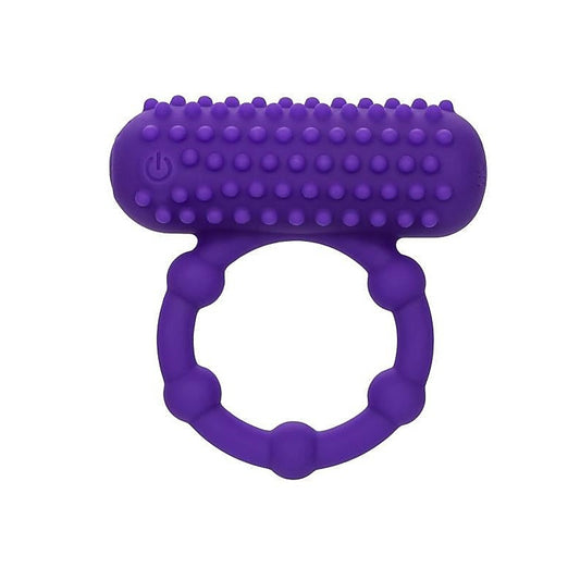 Silicone 12 Functions Rechargeable 5 Bead Maximus Cock Ring