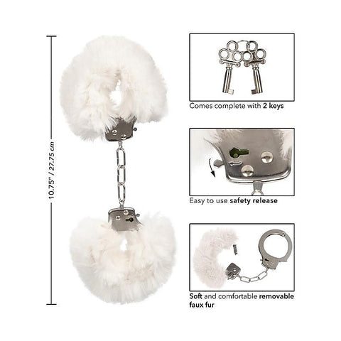 Ultra Fluffy Furry BDSM Play Cuffs by California Exotics