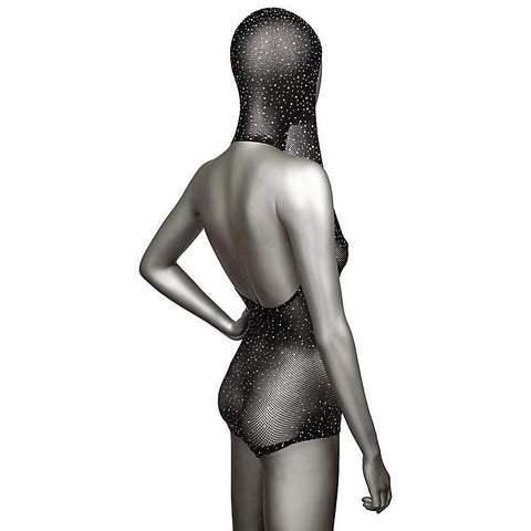 Radiance Plus Size Hooded Deep V Bodysuit