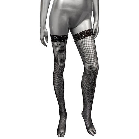 Radiance Plus Size Stretchy Thigh High Stockings