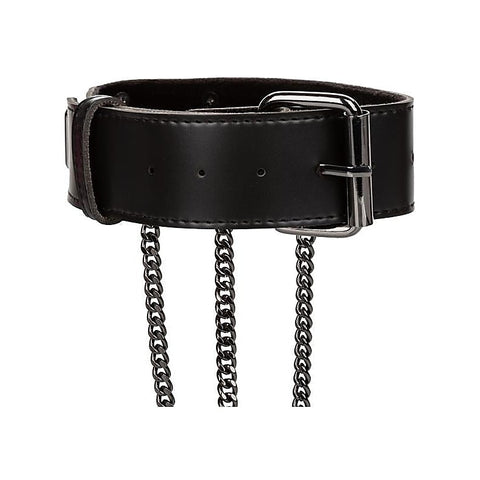 Multi Chain BDSM Collar Harness by California Exotics