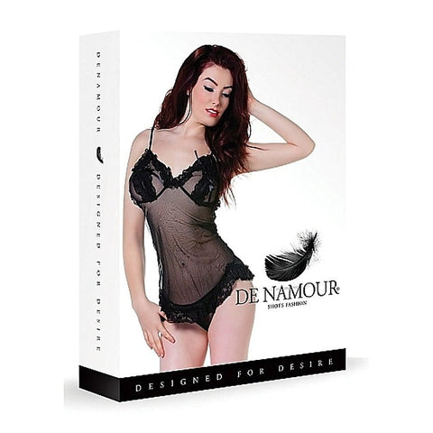 De Namour Black Babydoll & G-String