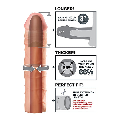 Fantasy X-Tensions Mega 3 Inch Penis Extension