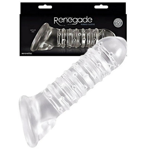 Renegade Ribbed Extender by NS Novelties