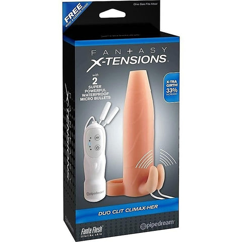 Fantasy X-Tensions Duo Clit Climax Penis Sleeves